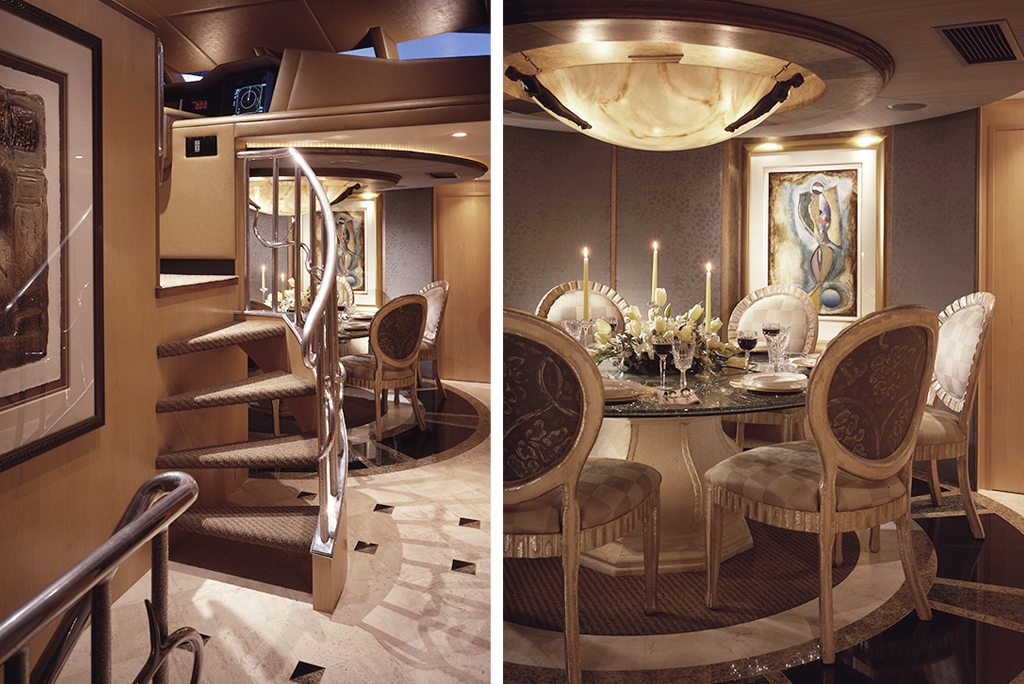yacht design dining room