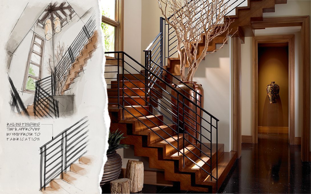 Concept to Completion Interior Detailing Wood Stairs