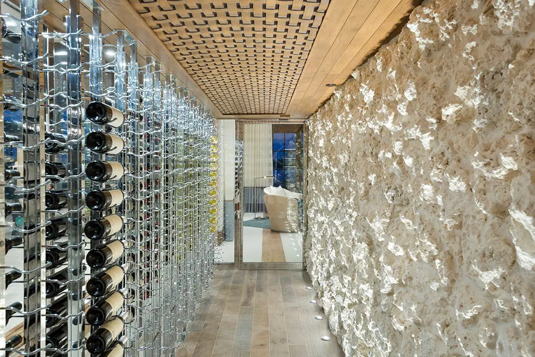 Marc-Michaels Contemporary Design Billionaire's Row Wine Cellar