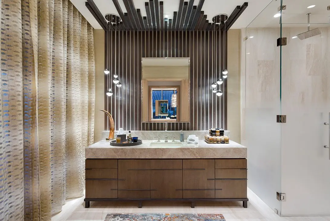 Ultra Modern Design Oceanfront Hillsboro Mile Estate Bathroom