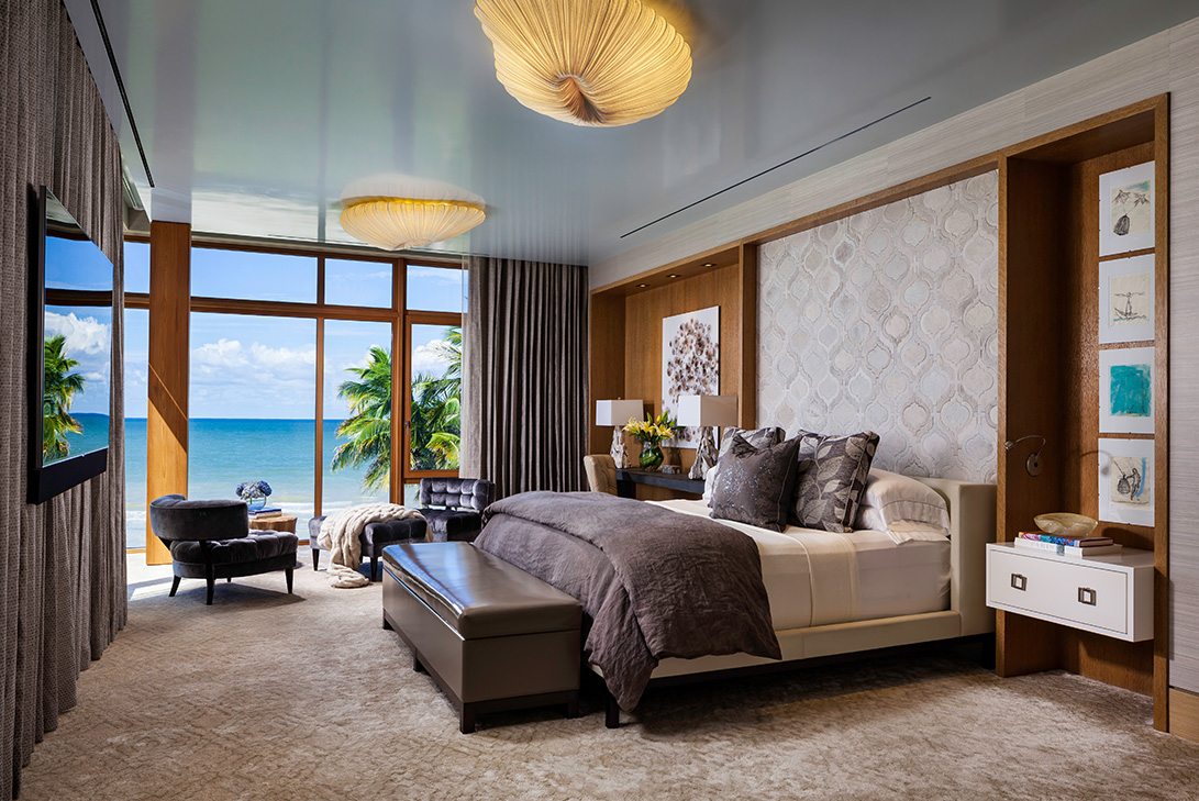 Marc-Michaels Modern Design Gulf Coast Estate Guest Bedroom