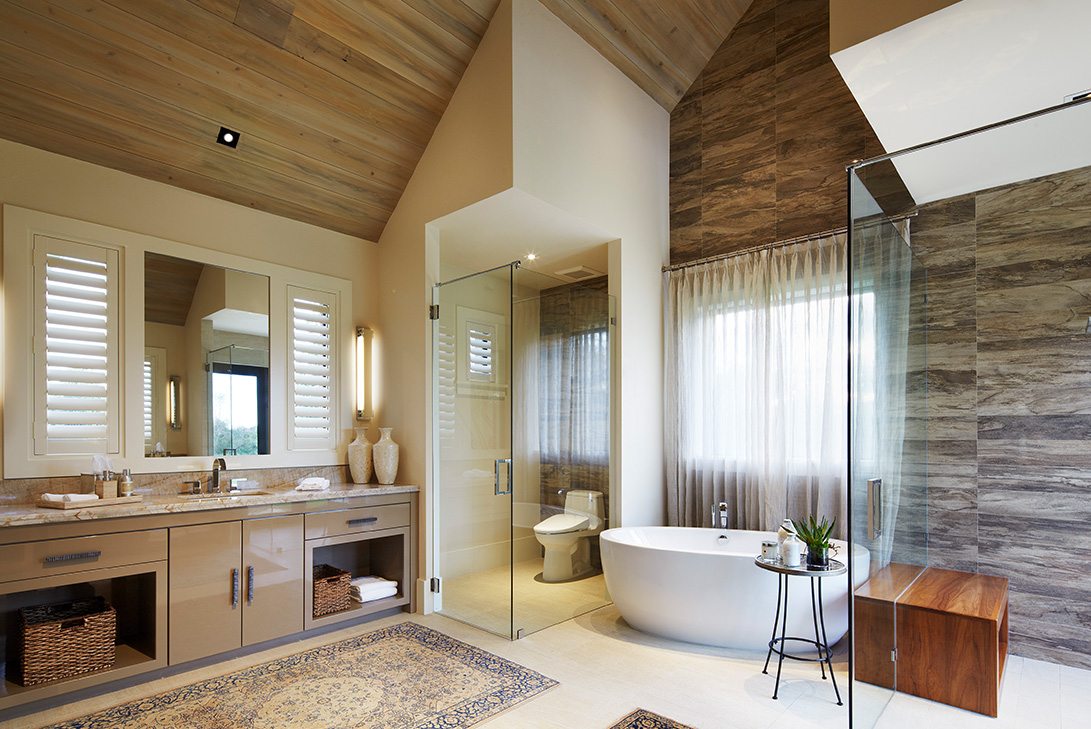 Contemporary Design Ranch Pine Creek Sporting Club Bathroom