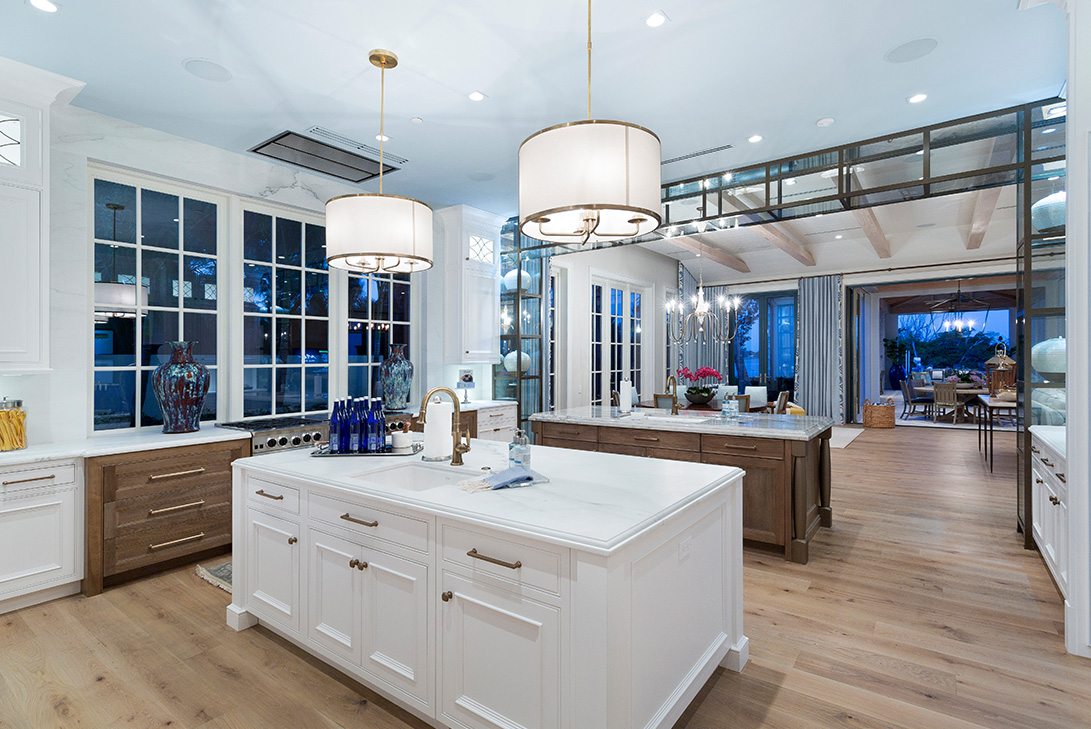 Contemporary Design Elegant Lakefront in Palm Beach Kitchen