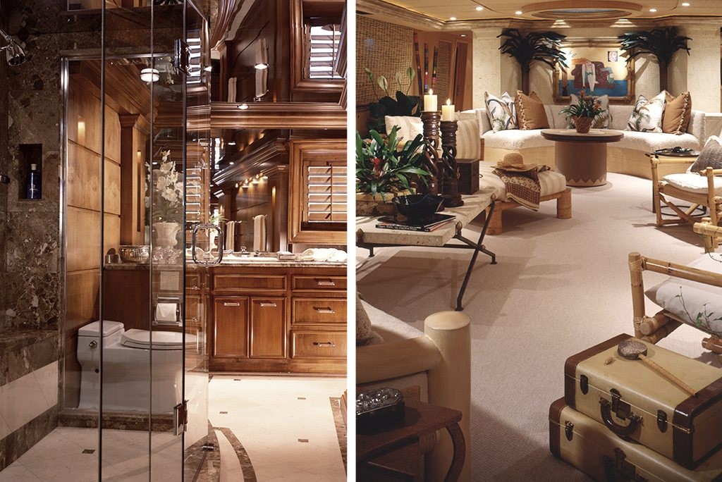 classically elegant luxury interior design marc-michaels bathroom and living space