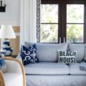 room designed with a beach texture