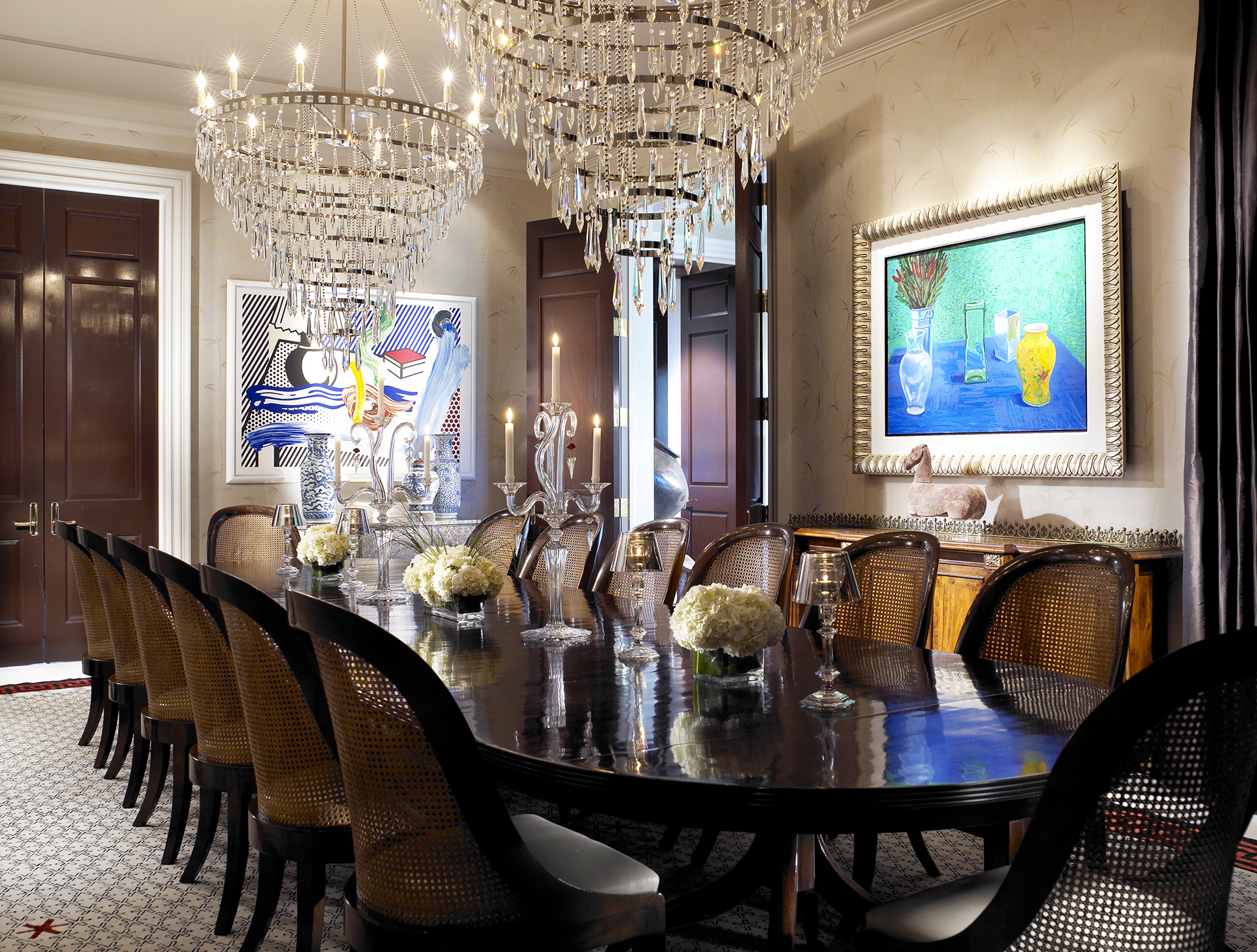 Palm Beach Dining room from our Team of Luxury Interior Designers
