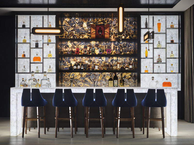 Luxury bar design at Bears Club in Jupiter, Florida by Marc-Michaels Interior Design