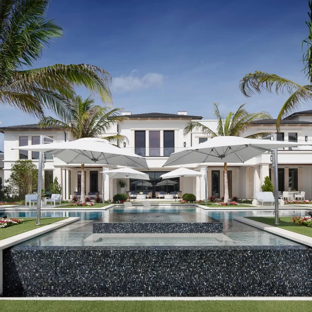 Honey, you’ve never looked better. #outdoorliving #summer #luxuryhomes #luxurybackyards #swimmingpool #bocaraton
