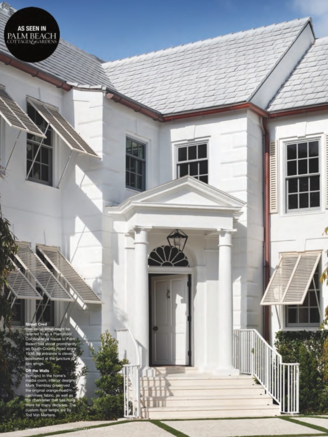 “A venerable 1930s Palm Beach house defined its era. A designer respected its heritage while making its interiors and grounds relevant for today.” Thank you for this beautiful feature story @cottagesgardens! Photography by @jessglynnphoto #featured #cottagesandgardens #palmbeach #luxuryhomes #interiordesign