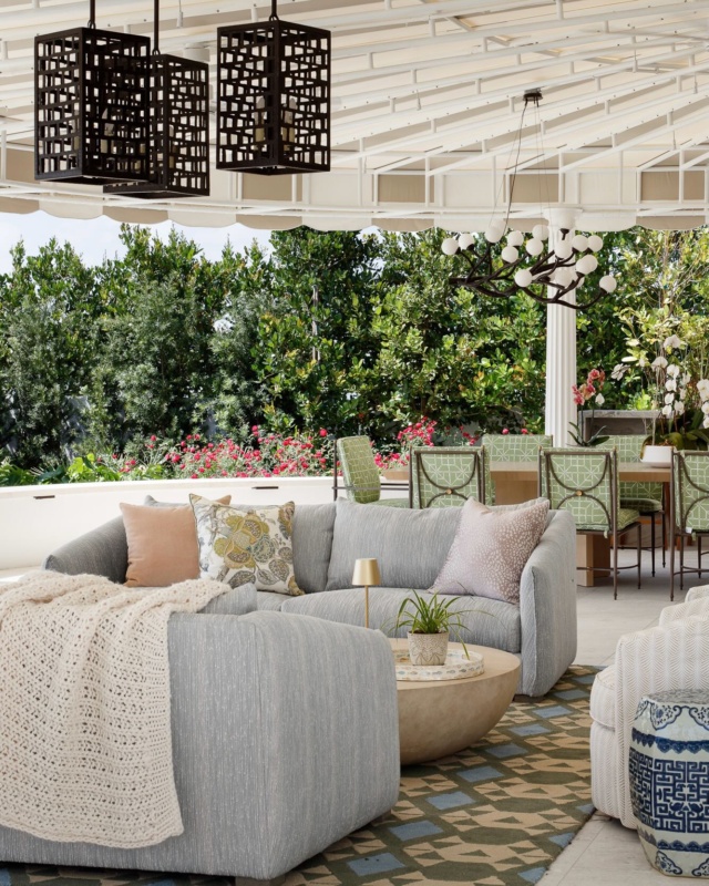 Outdoor living in Palm Beach 🌴✨ Where every patio feels like a private resort and the line between indoors and out disappears. #PalmBeachLiving #OutdoorOasis #CoastalLuxury #interiordesign #luxuryhomes