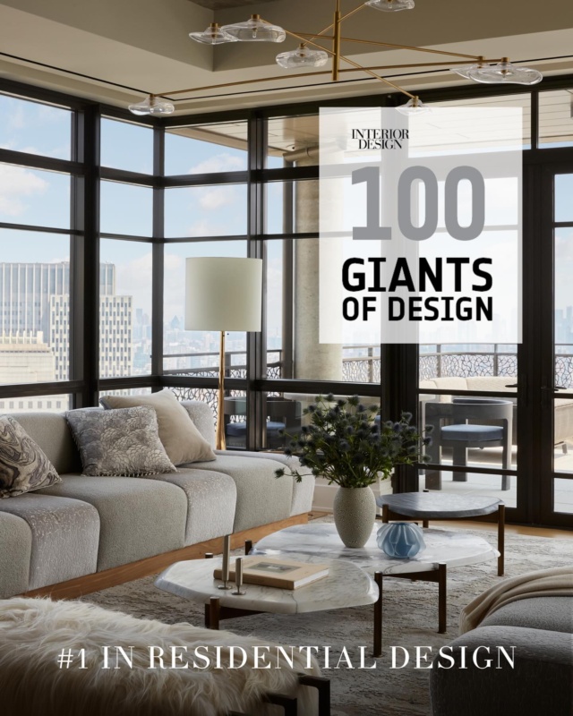 Marc-Michaels Interior Design, Inc. has received the prestigious honor of being included in @interiordesignmag 2026 “Top 100 Giants” for the 27th year in a row. Marc-Michaels ranks as the 43rd largest interior design firm overall and the number 1 residential interior design firm. #interiordesign #interiordesignmagazine #designgiant #giantsofdesign #Top100Giants
