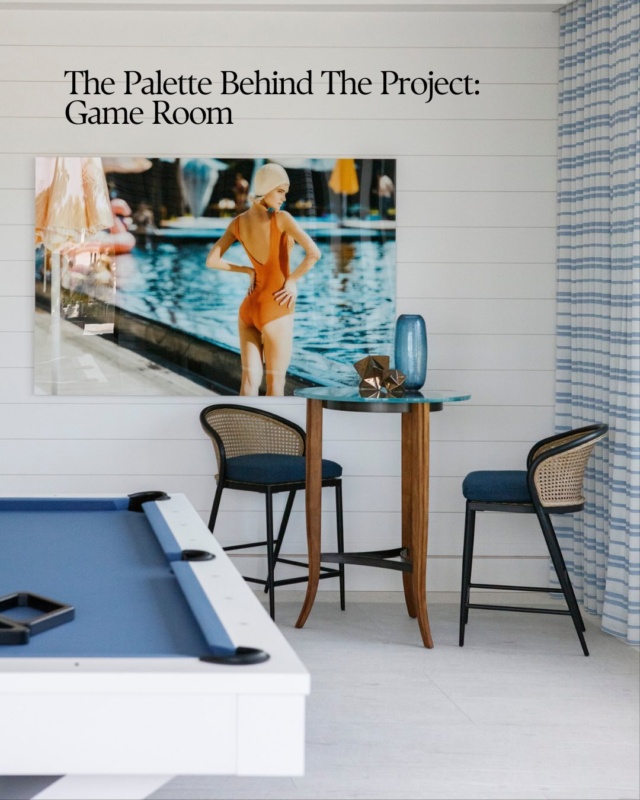 From fabric samples and finish boards to the fully installed space - Game Room edition