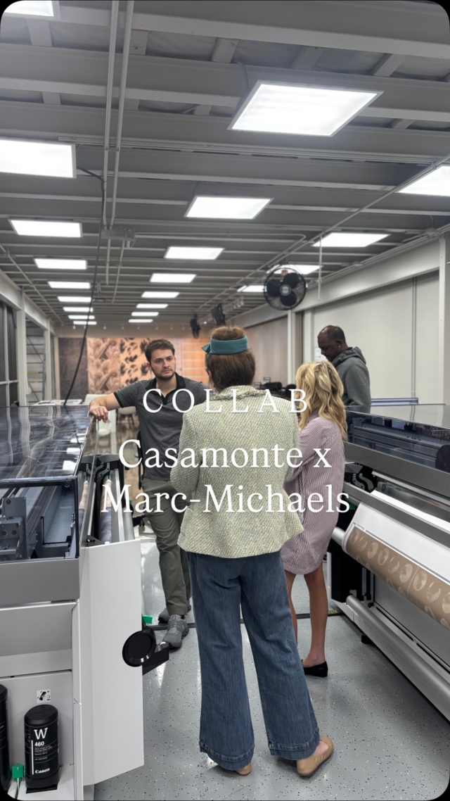 A visit to @casamonteofficial and a first look at Artisan new colorways in the making. Always exciting to see a collection come to life!