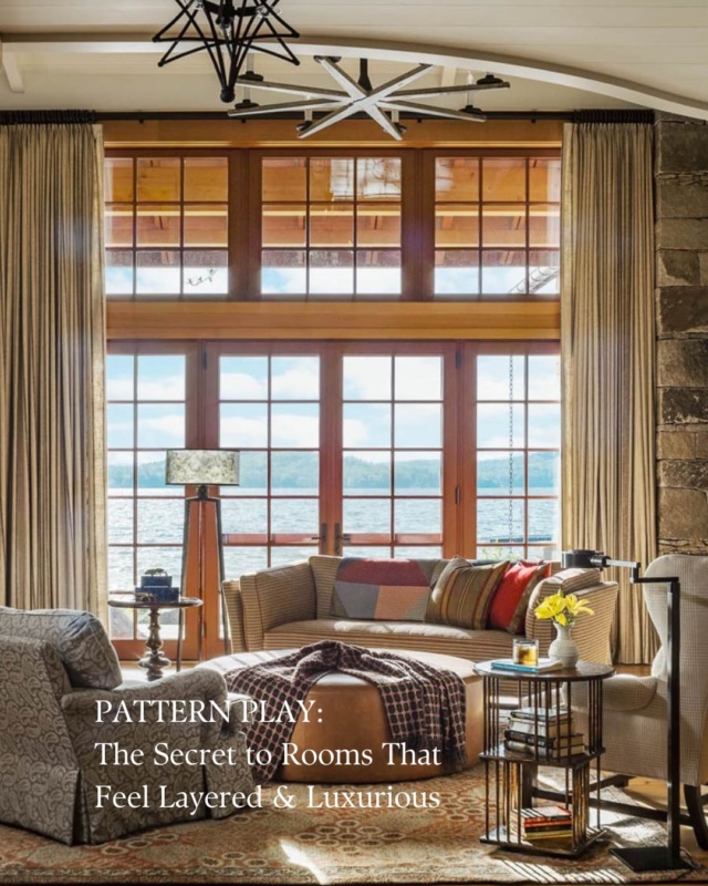 Pattern Play: the secret to rooms that feel layered and luxurious