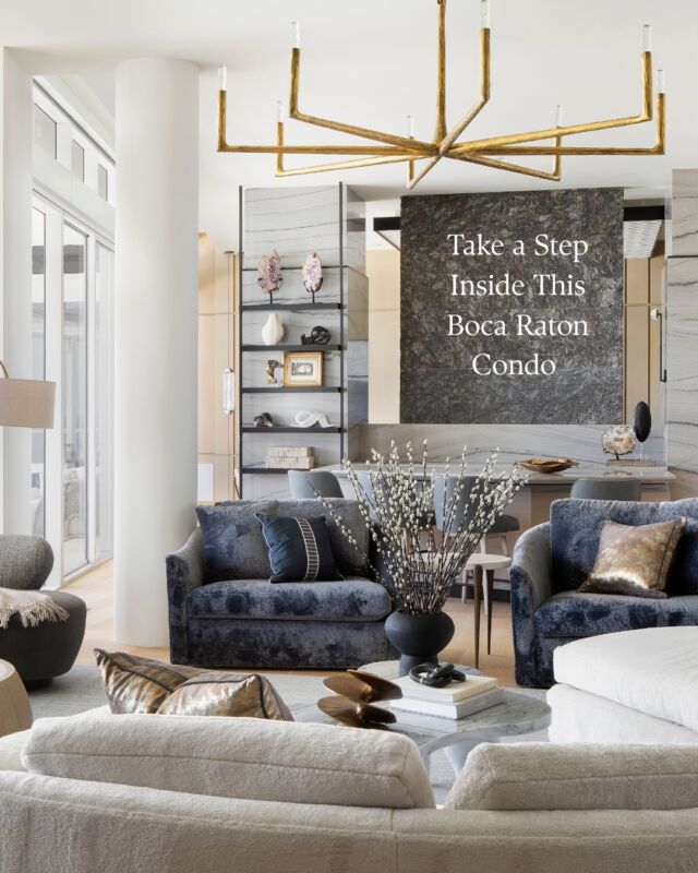 Time for a tour of one of our newest Boca Raton projects, a modern beauty overlooking the water and ready for a cocktail party any night of the week. Swipe for some of our favorite details.