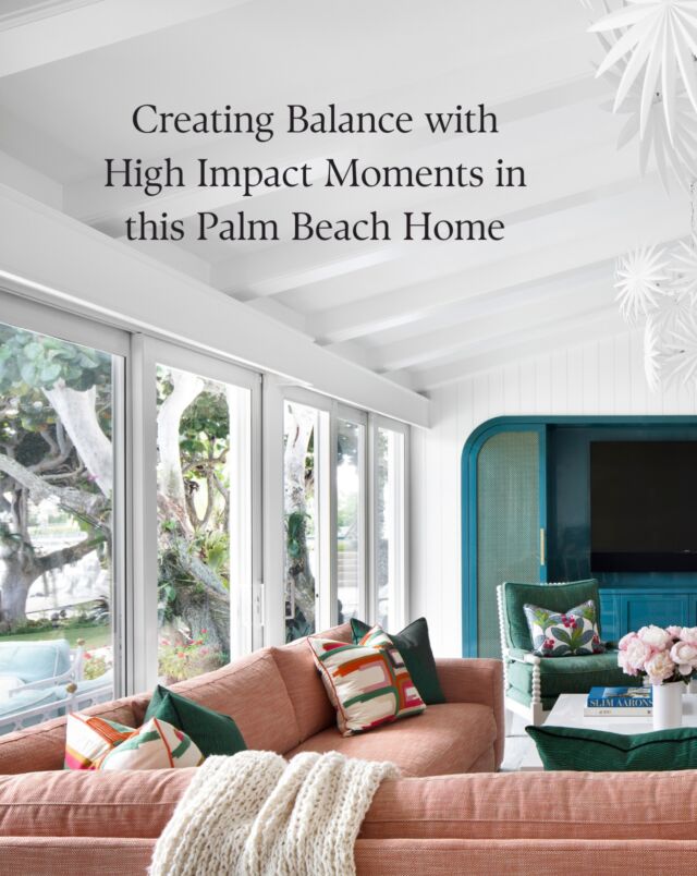 Respecting a home’s history is all about listening to the existing space while making room for a new and exciting chapter. The result: a home that feels distinctly Palm Beach, yet entirely unexpected.