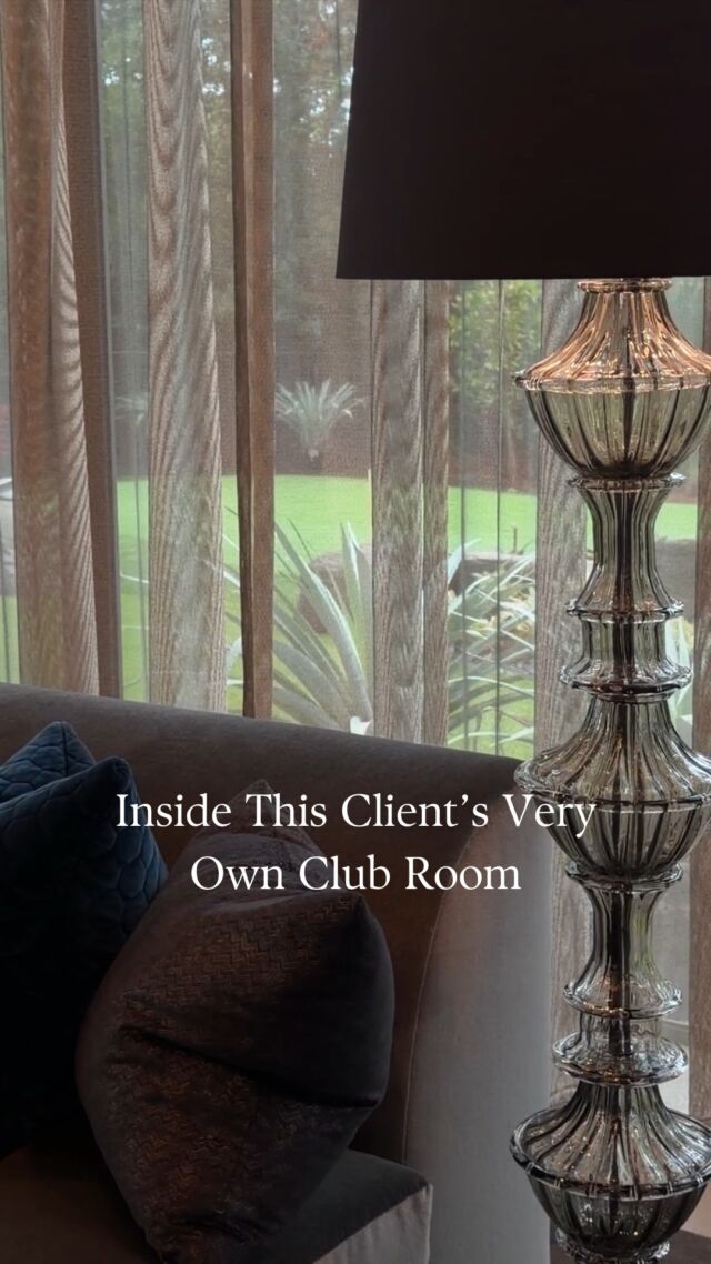 A look inside this client’s personal club room. All of the classics, none of the design compromise.