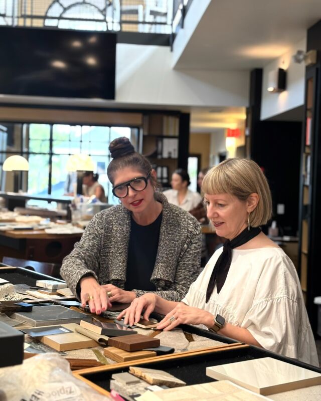 Two stories. More than 16,000 square feet. Thousands of fabrics, finishes, woods, and stones.

Our source library is where every Marc-Michaels interior begins. With vendors presenting several times a week, new ideas are always in circulation. Our designers see what's coming next, share what they find, and build on each other's instincts.

It's not simply about finding something beautiful. It's about finding the right material, the right maker, and the right application, with the experience to know the difference.

Step inside on the blog. Link in bio.